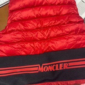 Brand new moncler vest red